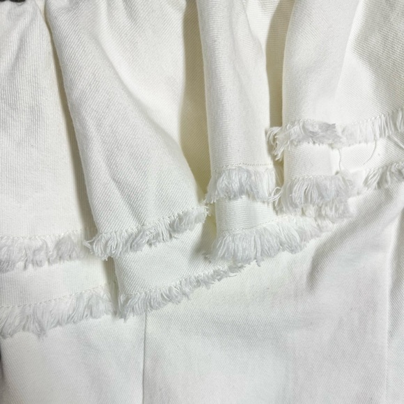 Asymmetrical Ruffle Denim Mini Dress - Future Collective™ Jenny K. Lopez Cream - Picture 5 of 7